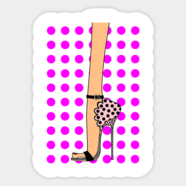 Pink shoes Sticker by Marcio Alek